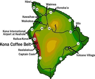 Kona coffee belt